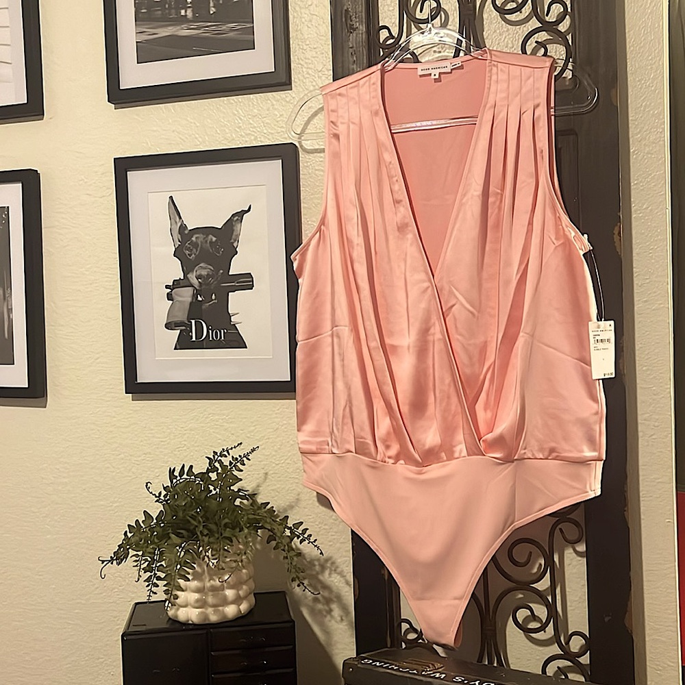 NWT Good American Pale Pink bodysuit